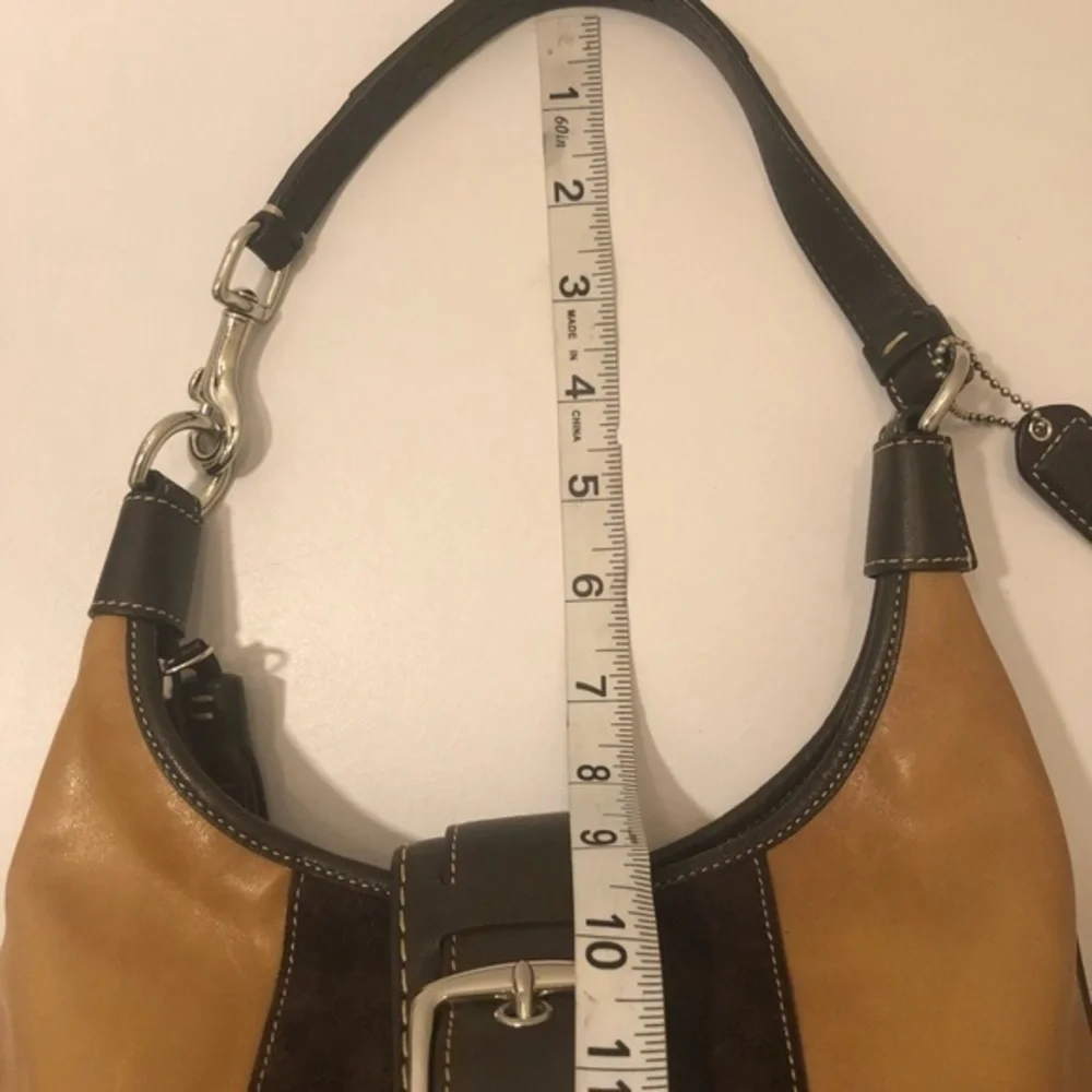 Coach vintage y2k f11344 brown tan multi textured soho hamptons hobo bag - Picture 15 of 15